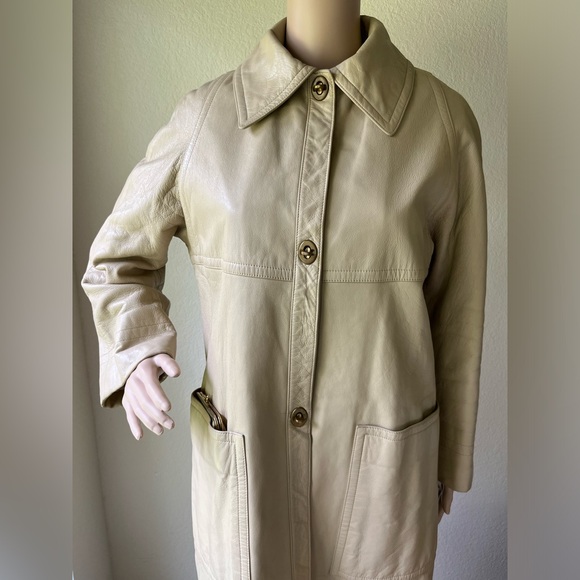 Bonnie Cashin Leather Trench Coat w/ Coin Purse - Picture 2 of 16